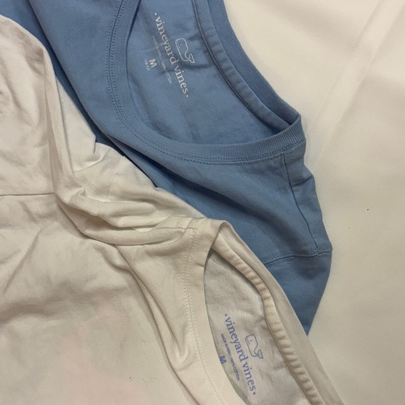 Vineyard Vines Kids Long Sleeve Tees - Blue and White - Picture 2 of 4